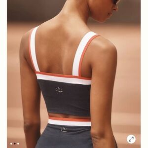 NWT Beyond Yoga Sea You There Cropped Tank. Size S. Nautical Navy/ Red/ White